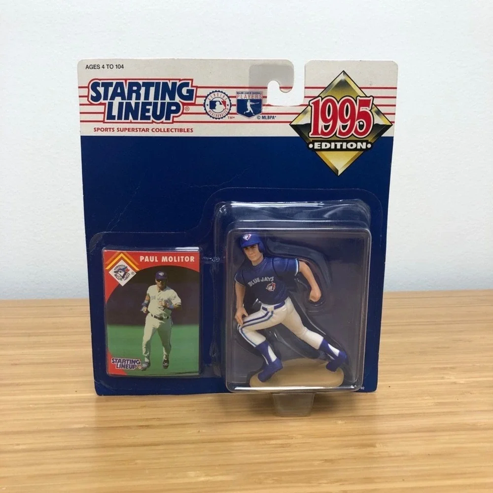 Kenner Starting Lineup Paul Molitor Toronto Blue Jays 1995 MLB Figure Blue Card